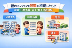 親のマンションを兄弟で相続したら？分割・共有名義・売る貸すの判断