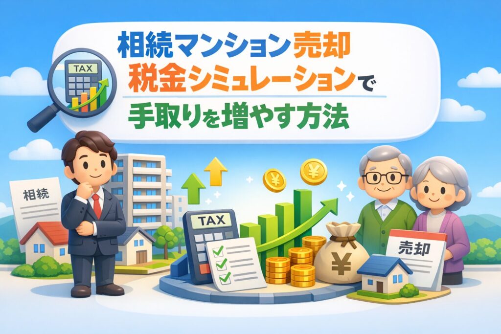 相続マンション売却税金シミュレーションで手取りを増やす方法