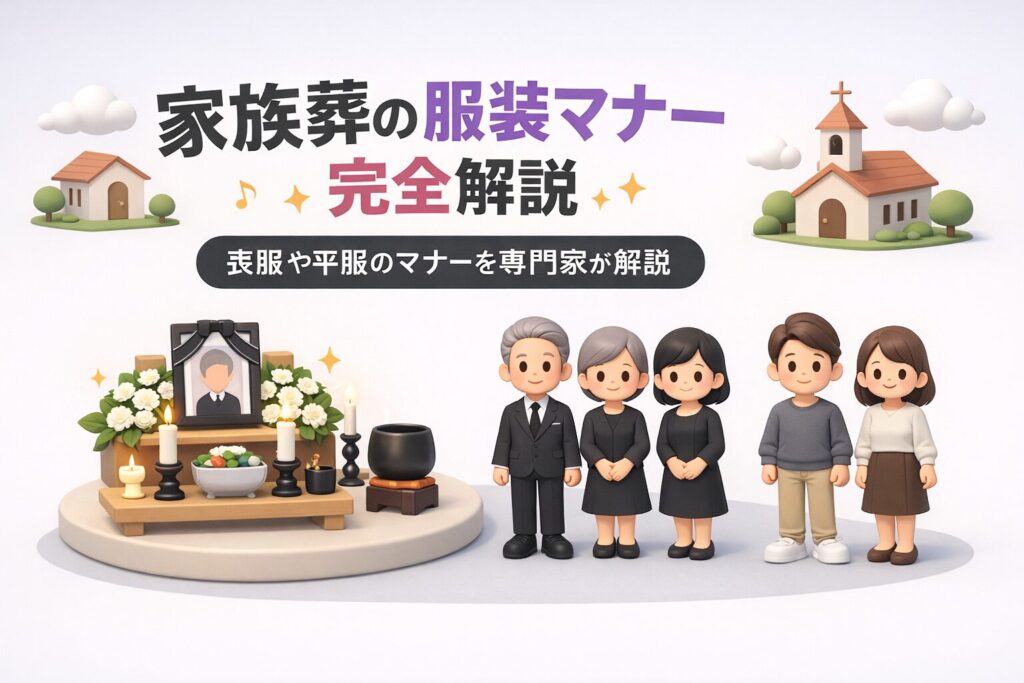 家族葬の服装マナー完全ガイド｜喪服や平服の基準を専門家が解説