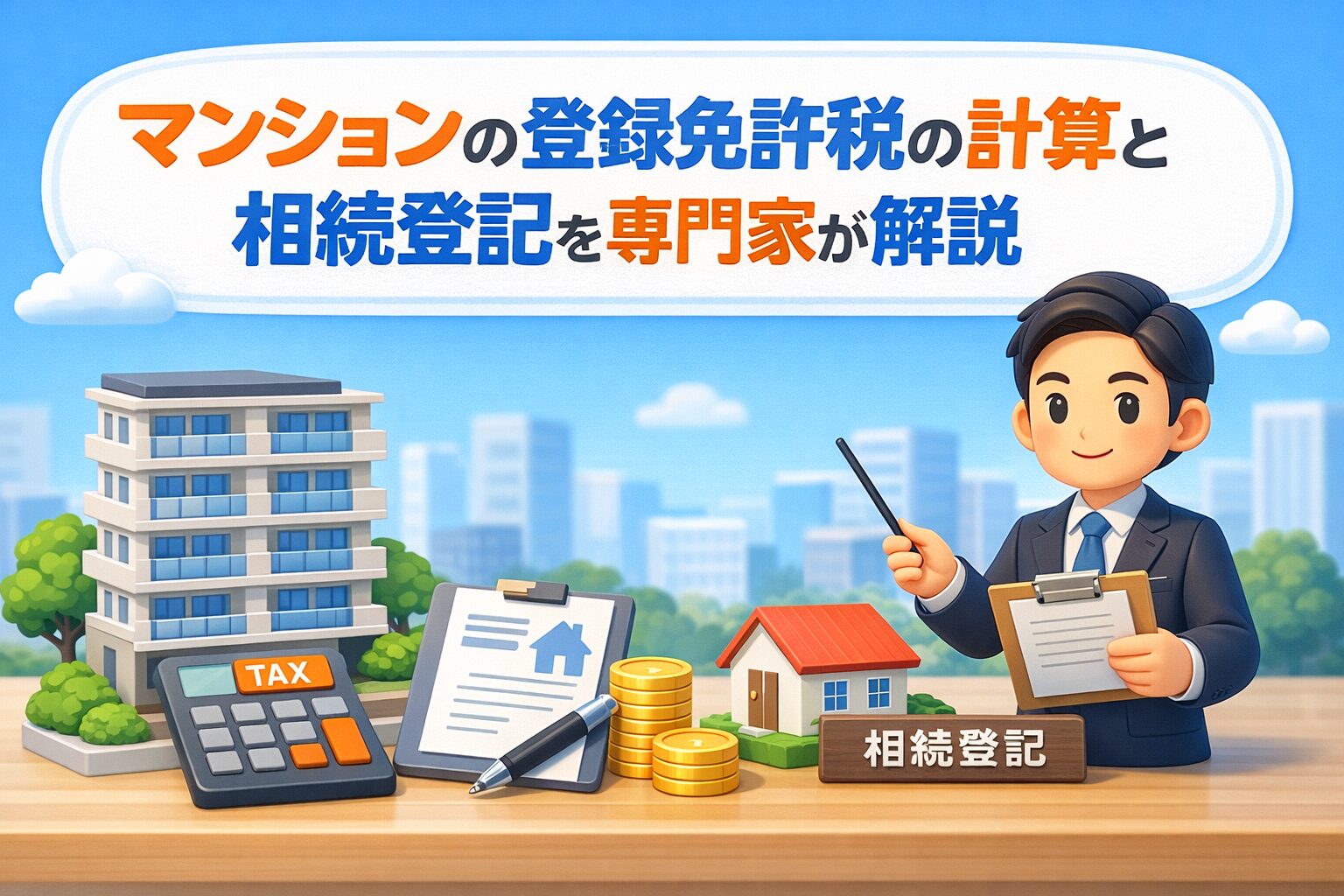 マンションの登録免許税の計算と相続登記を専門家が解説