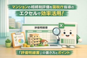 マンション相続税評価国税庁エクセル活用法!評価明細書の書き方とコツ