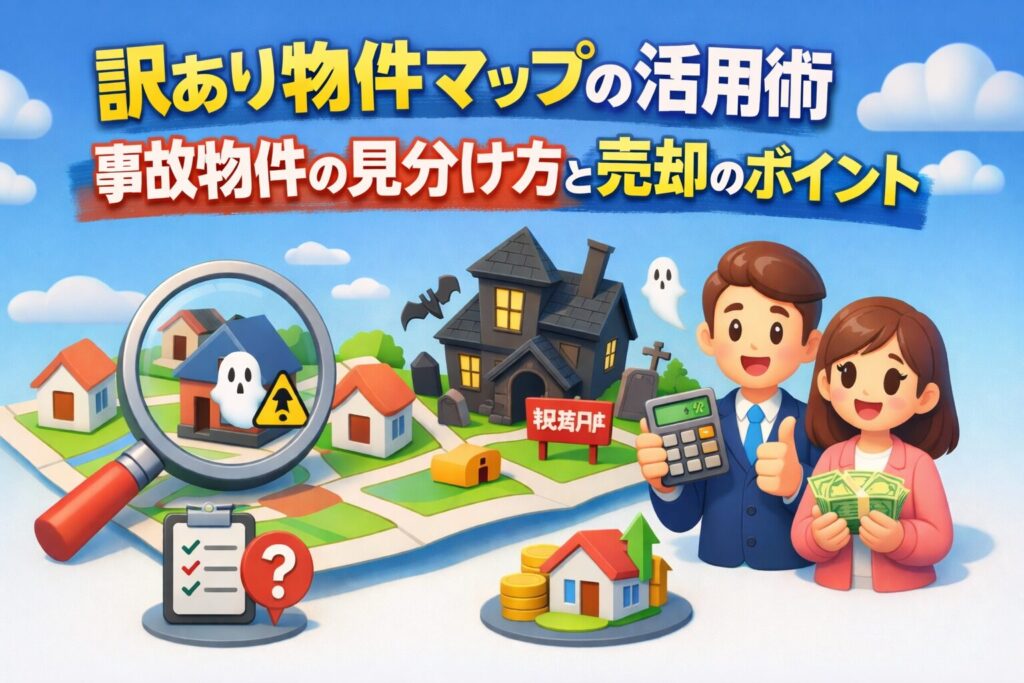 訳あり物件マップの活用術！事故物件の見極め方と売却のコツ