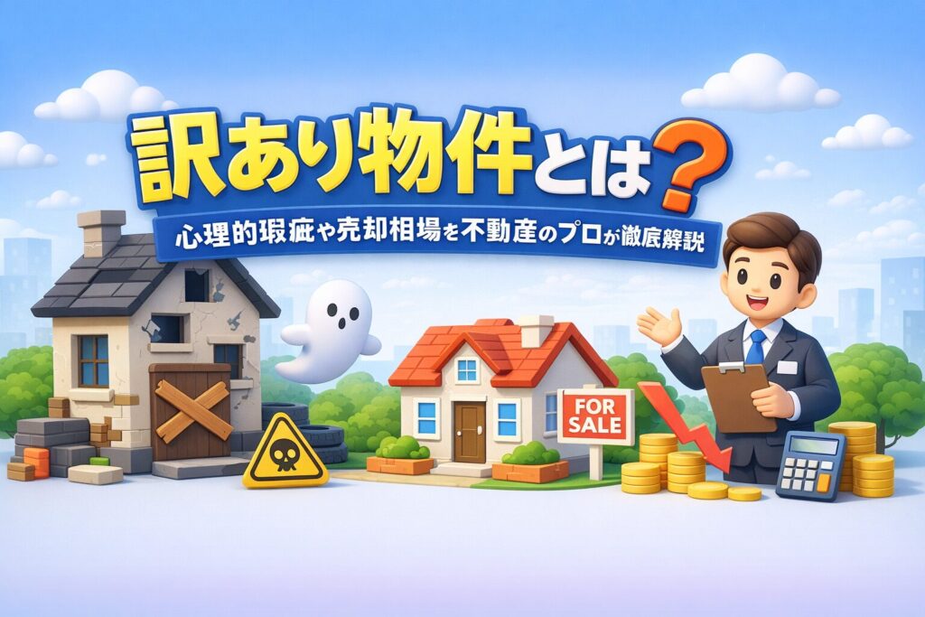 訳あり物件とは？心理的瑕疵や売却相場を不動産のプロが徹底解説