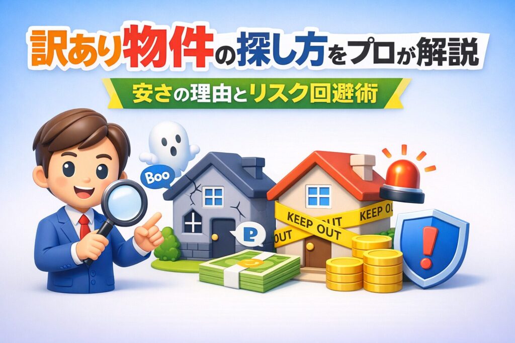 訳あり物件の探し方をプロが解説｜安さの理由とリスク回避術