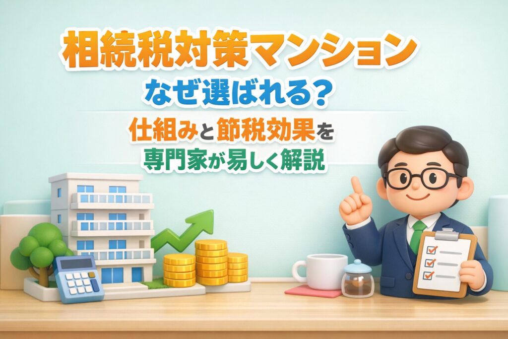 相続税対策マンションなぜ選ばれる？仕組みと節税効果を専門家が易しく解説