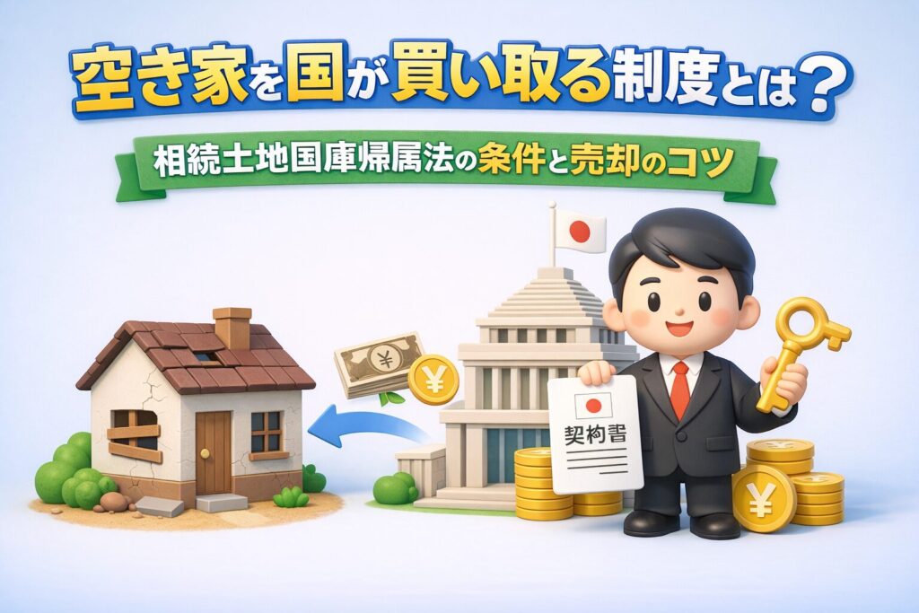 空き家を国が買い取る制度とは？相続土地国庫帰属法の条件と売却のコツ