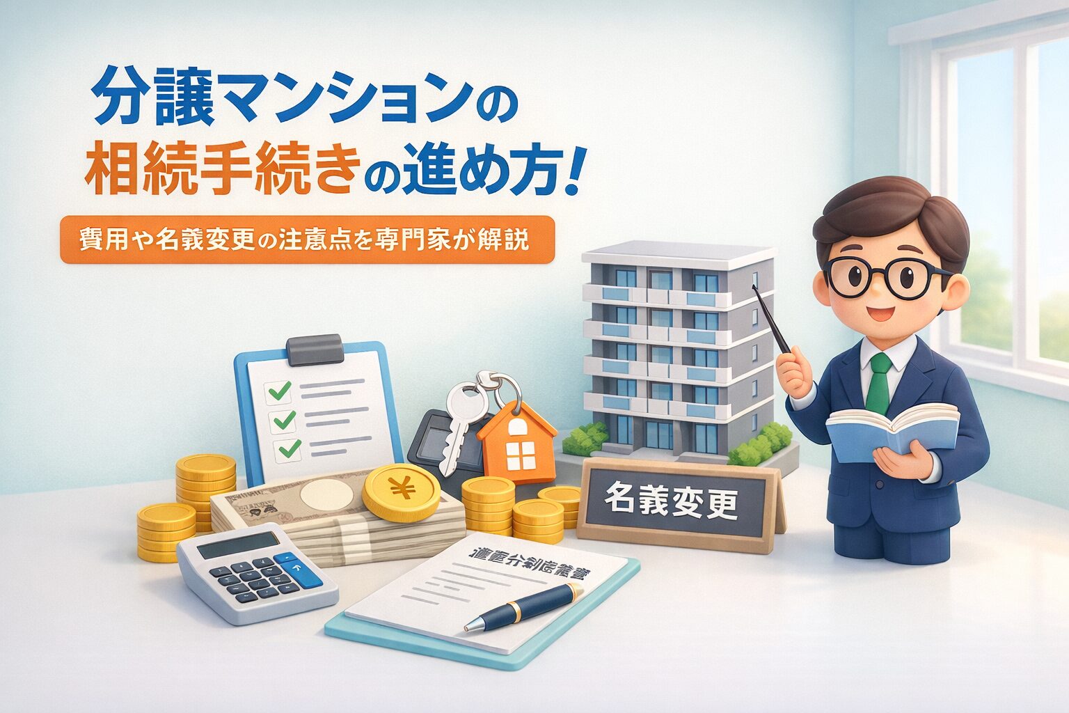 分譲マンション相続手続きの進め方!費用や名義変更の注意点を専門家が解説