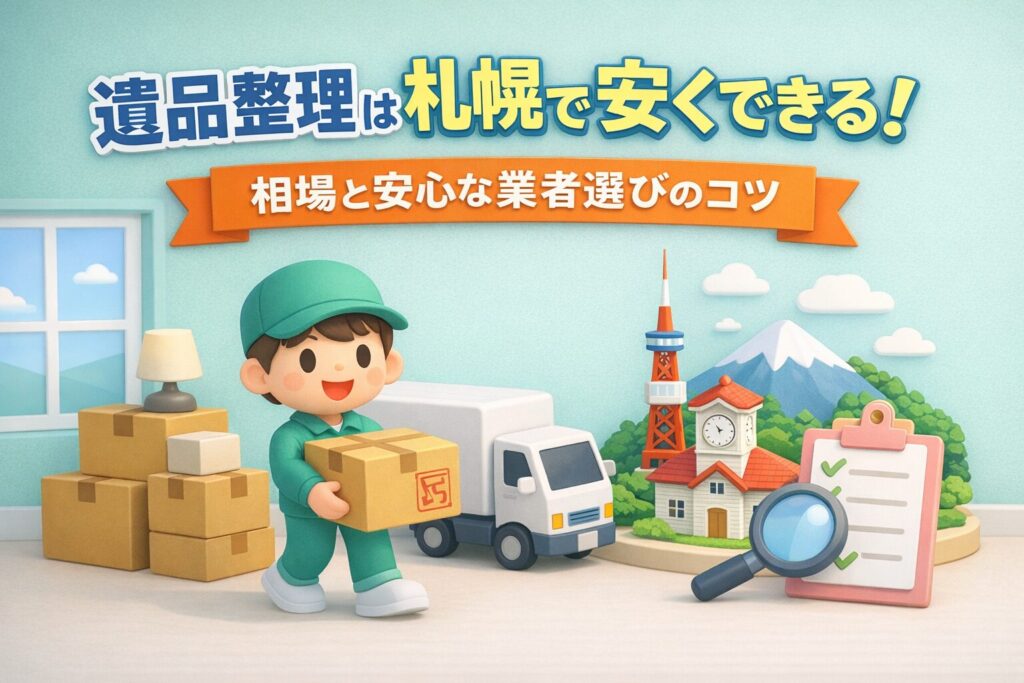 遺品整理は札幌で安くできる！相場と失敗しない業者選びのコツ