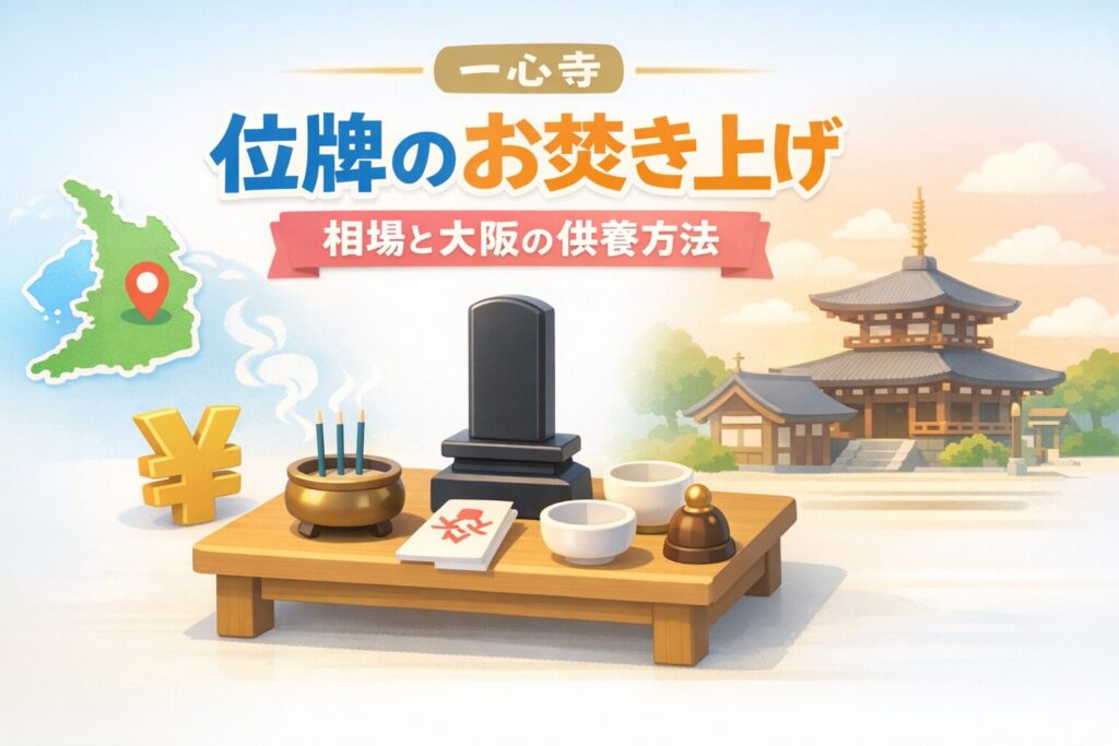 一心寺位牌お焚き上げ費用の相場と大阪での処分供養方法