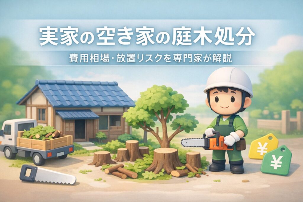 実家空き家庭木の処分と費用相場！放置リスクを専門家が解説