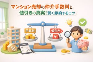 マンション売却の仲介手数料と値引きの真実!賢く節約するコツ