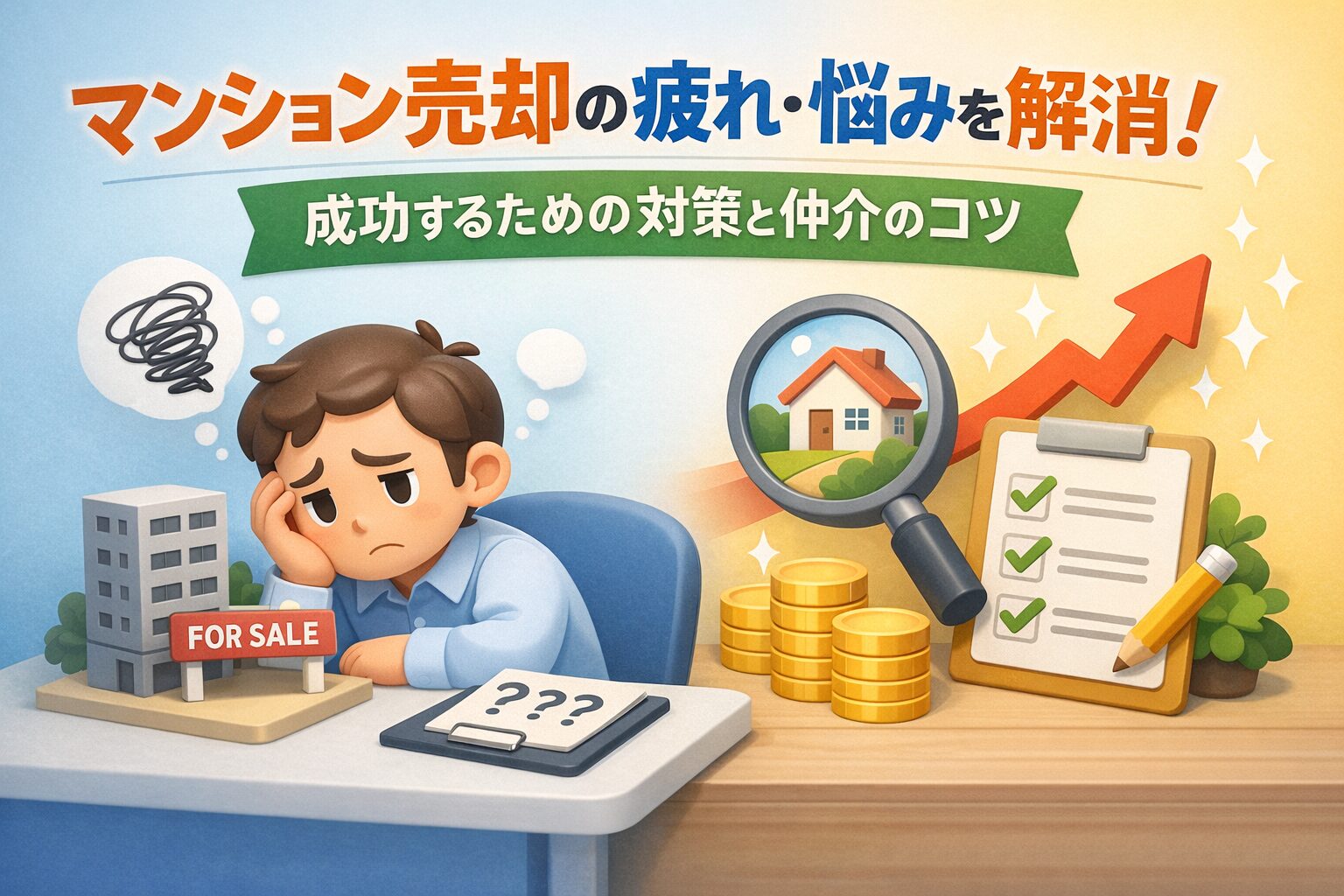 マンション売却疲れた悩みを解消！成功への対策と仲介のコツ