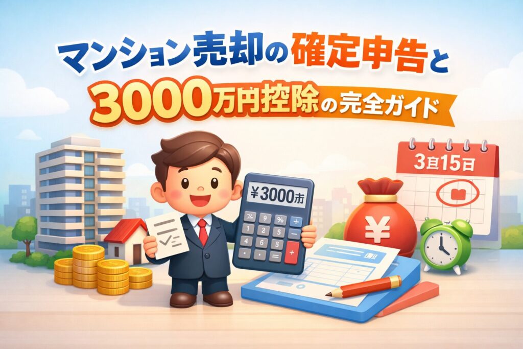 マンション売却の確定申告と3000万円控除の完全ガイド