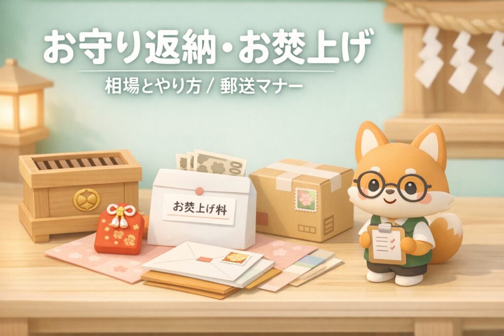 お守り返納お焚上げ料の相場とやり方は？郵送マナーを専門家が解説