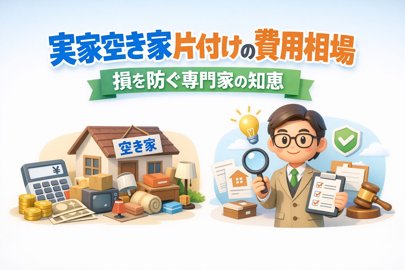 実家空き家片付けの費用相場と損を防ぐ専門家の知恵