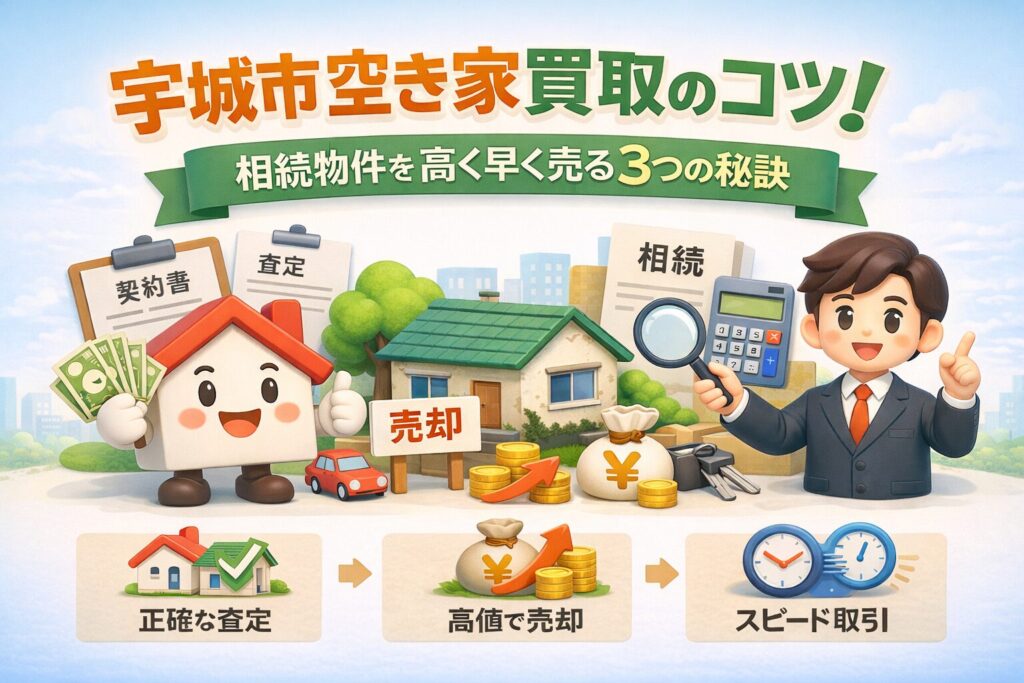 宇城市空き家買取のコツ！相続物件を高く早く売るための秘策