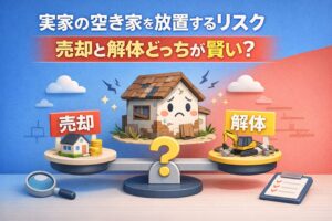 実家空き家を放置するリスクと売却か解体の賢い比較方法