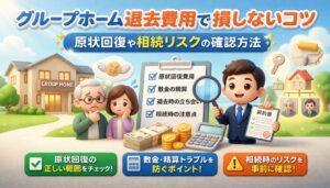 グループホーム退去費用で損しないコツ｜原状回復や相続リスクの確認方法
