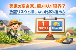 実家空き家草刈りが限界？放置リスクと損をしない比較の進め方