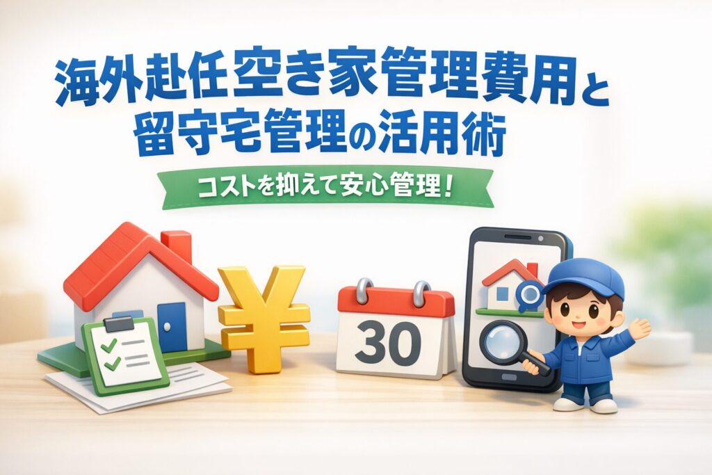 海外赴任空き家管理費用の相場と留守宅管理サービス活用術
