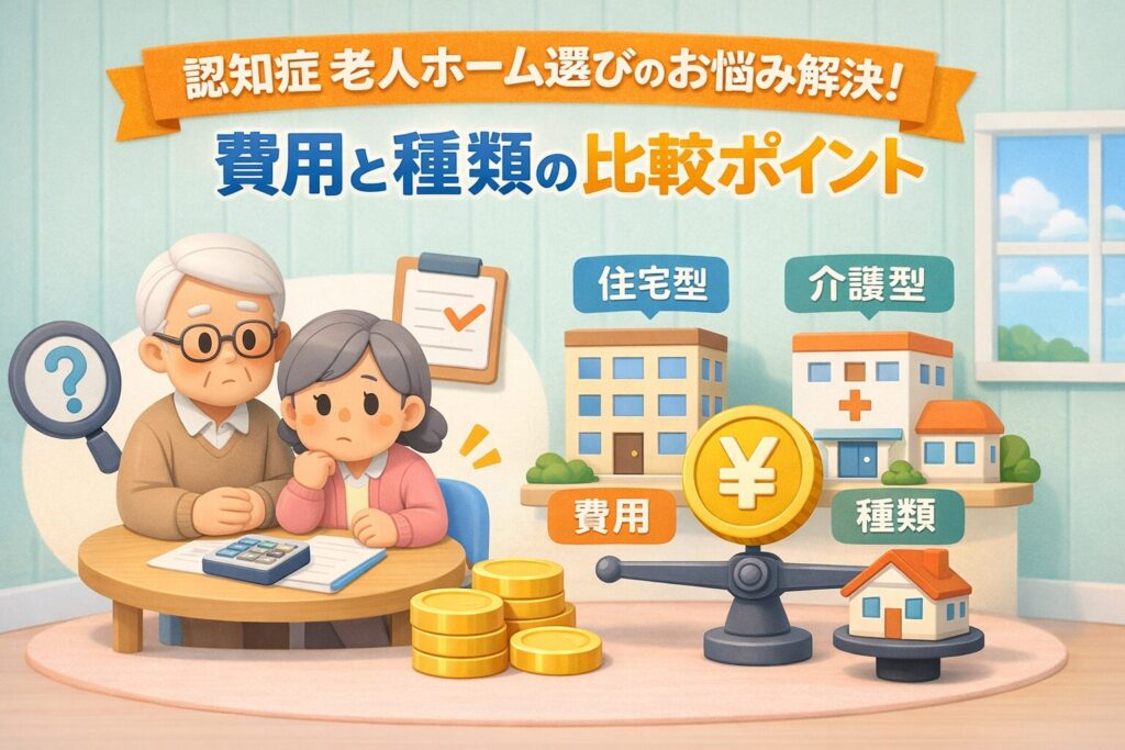 認知症 老人ホーム知恵袋の悩み解決!費用と種類の比較ポイント