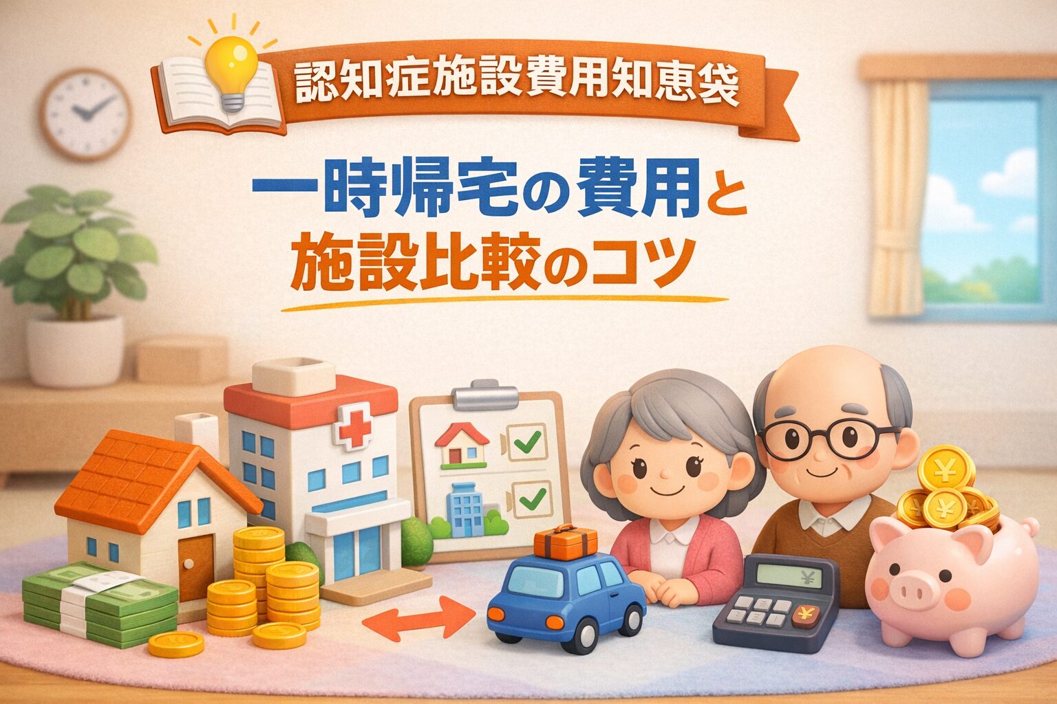 認知症施設費用知恵袋|一時帰宅の費用と施設比較で失敗しないコツ