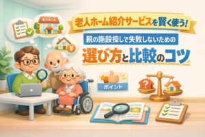 老人ホーム紹介サービスを賢く使う！親の施設探しで失敗しないための選び方と比較のコツ