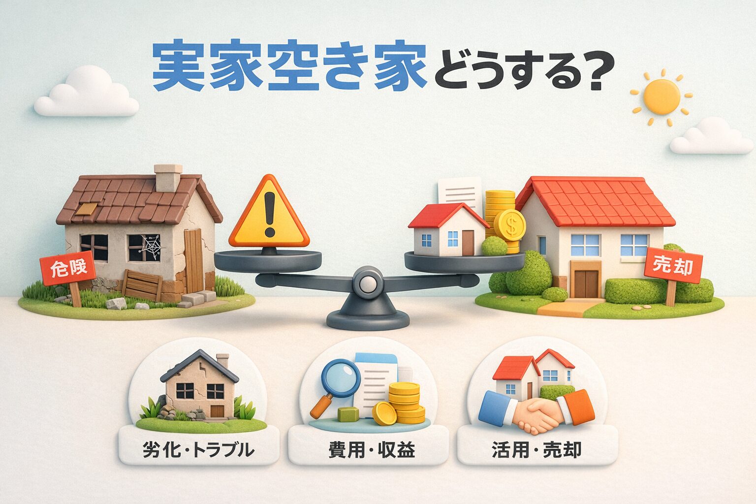 実家空き家どうする?放置リスクを抑えて賢く比較する判断基準