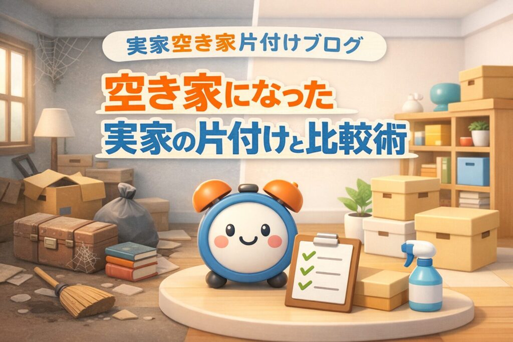 実家空き家片付けブログ|空き家になった実家の片付けと比較術
