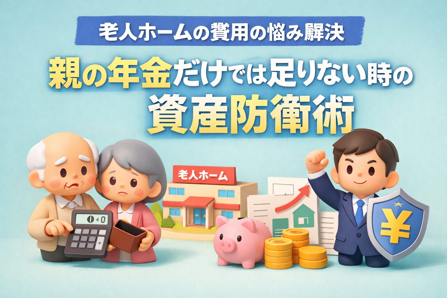 老人ホーム高い知恵袋の悩み対策|親の年金で足りない時の資産防衛術