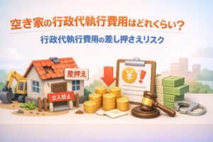 特定空き家代執行費用はいくら？行政代執行費用の差し押さえリスク