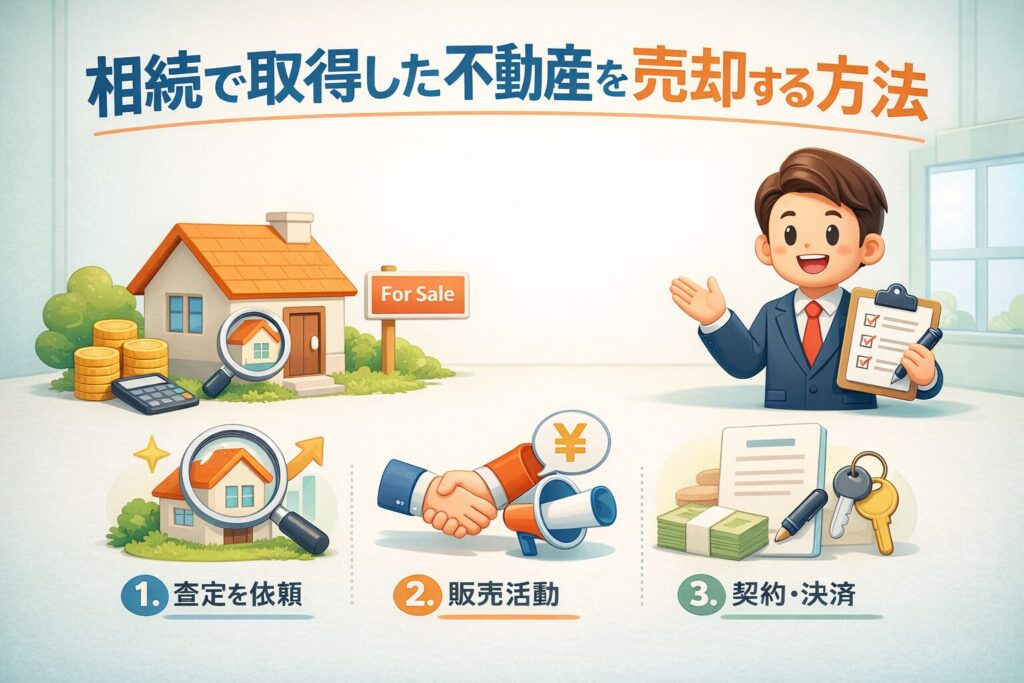 相続した不動産を売却する方法