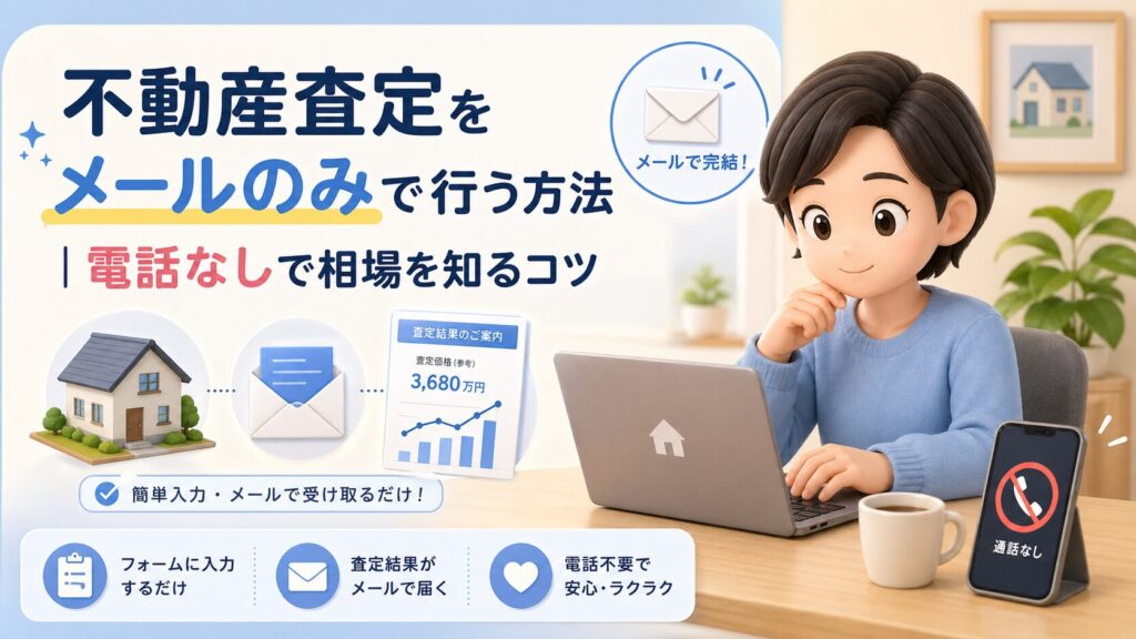 不動産査定をメールのみで行う方法｜電話なしで相場を知るコツ
