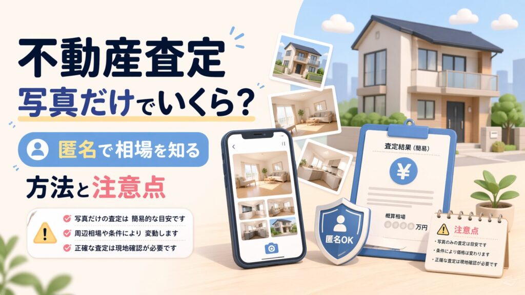 不動産査定写真だけでいくら？匿名で相場を知る方法と注意点