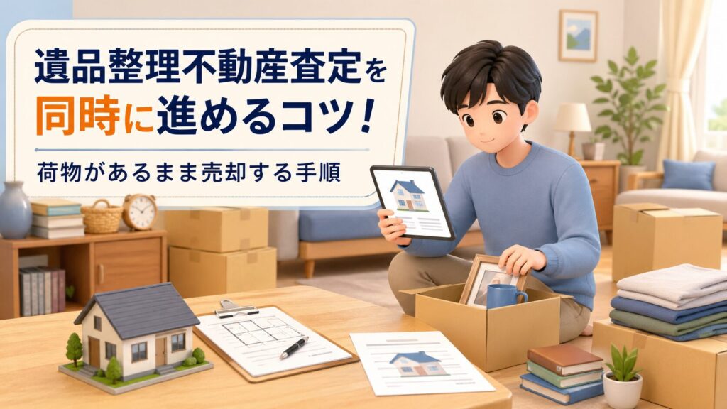 遺品整理不動産査定を同時に進めるコツ！荷物があるまま売却する手順