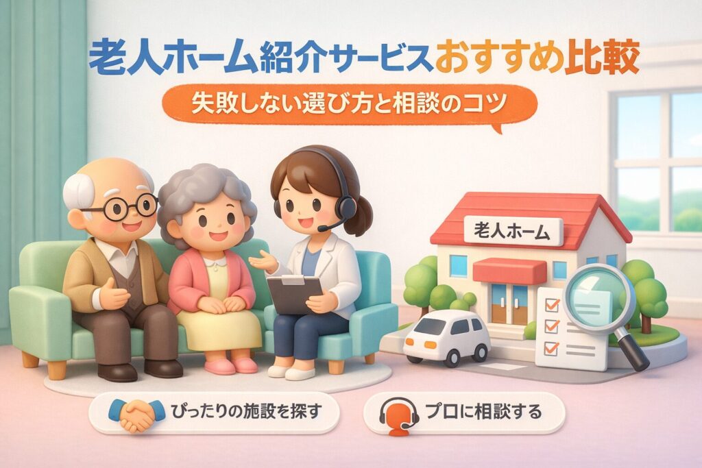 老人ホーム紹介サービスおすすめ比較|失敗しない選び方と相談のコツ