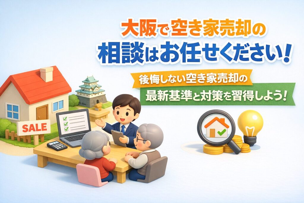 大阪で納得の空き家売却相談!後悔しないための最新基準と解決策