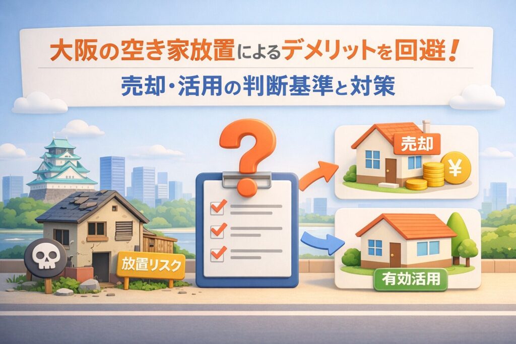 大阪空き家放置デメリットを回避！売却・活用の判断基準と対策