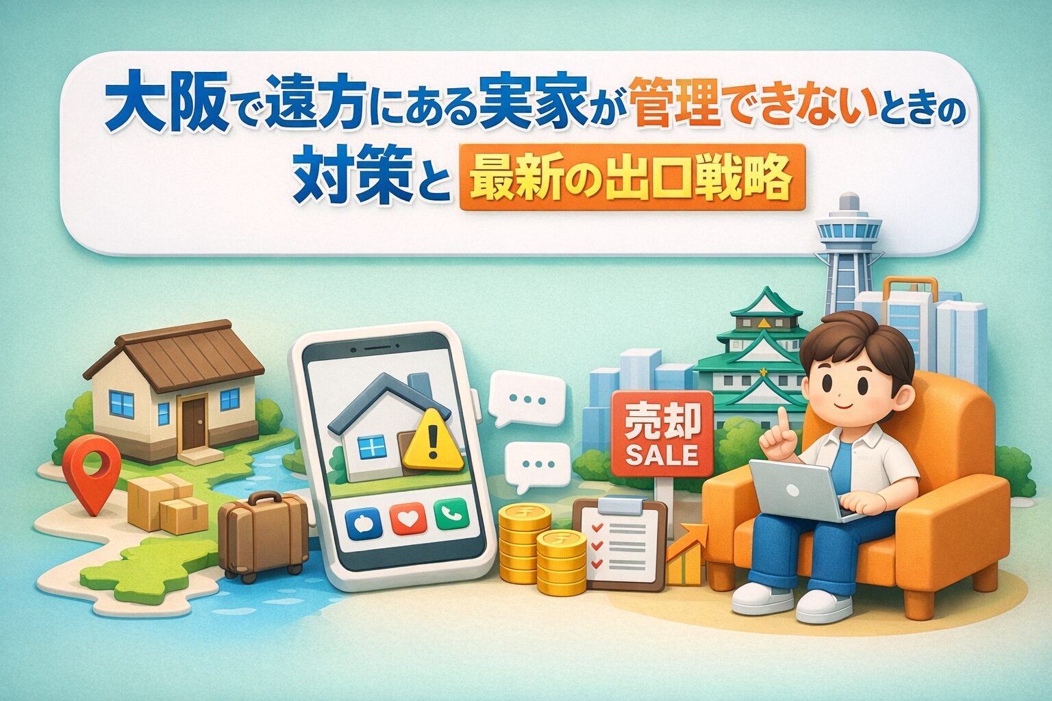 大阪で遠方の実家が管理できない時の対策は?最新の出口戦略