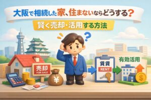 大阪で相続した家へ住まないならどうする?損を防ぐ売却・活用術