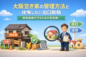大阪空き家管理方法と後悔しない出口戦略:資産価値を守るための全知識
