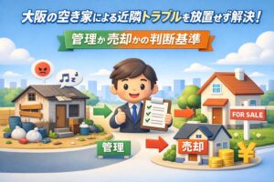 大阪空き家近所トラブルを放置せず解決!管理と売却の判断基準