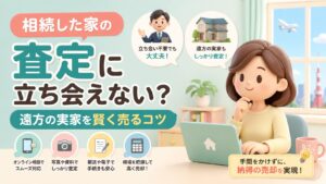相続した家の査定に立ち会えない？遠方の実家を賢く売るコツ