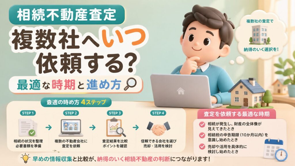 相続不動産査定を複数社へいつ依頼する？最適な時期と進め方