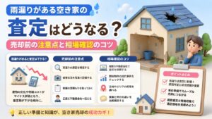 雨漏りがある空き家の査定はどうなる