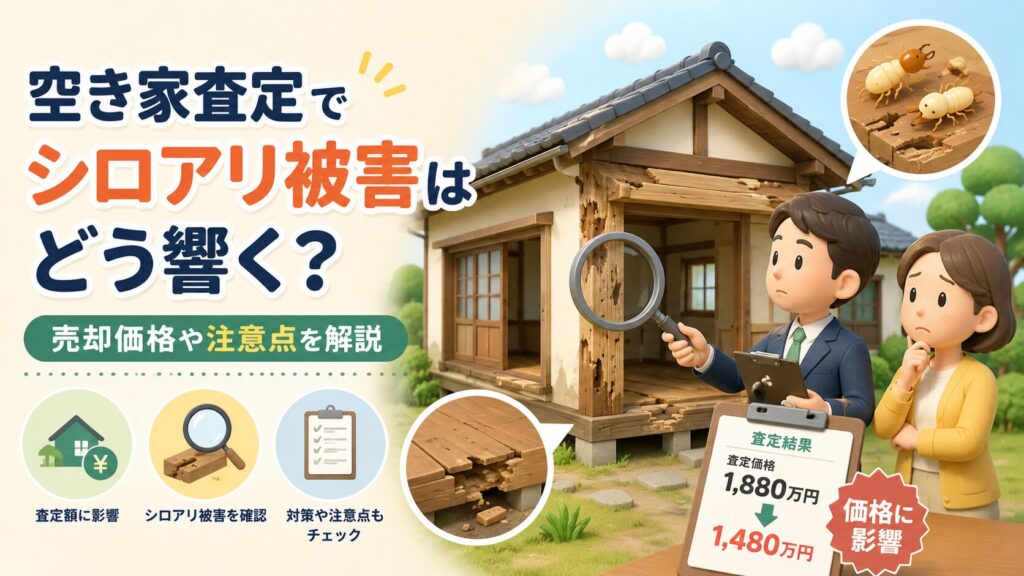 空き家査定でシロアリ被害はどう響く