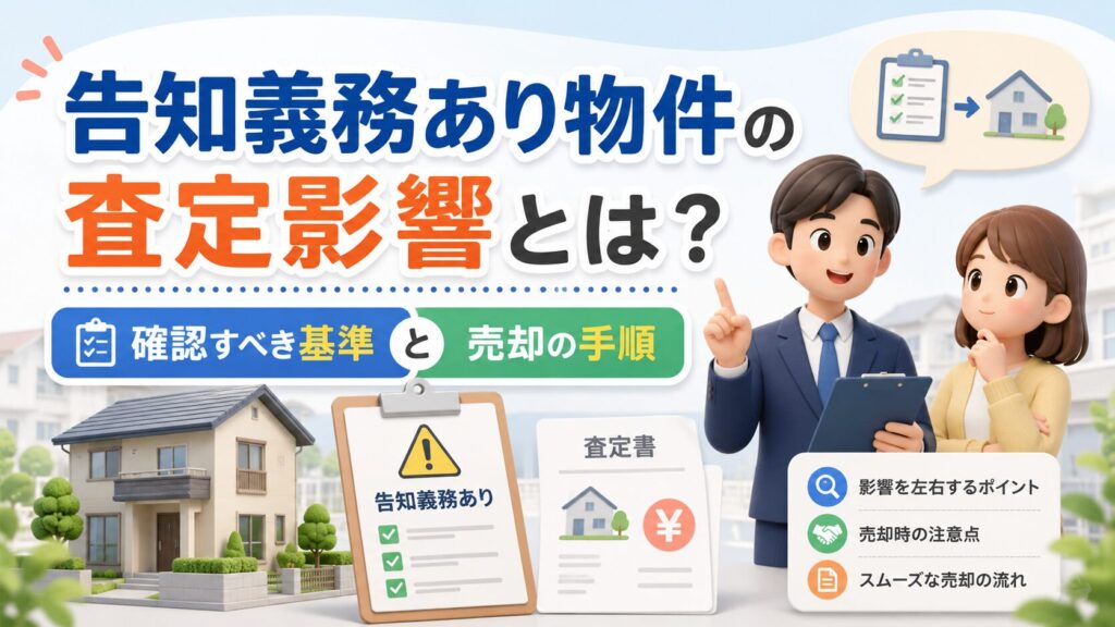 告知義務あり物件の査定影響とは?