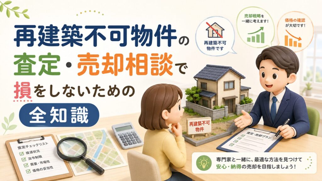 再建築不可物件の査定・売却相談で損をしないための全知識