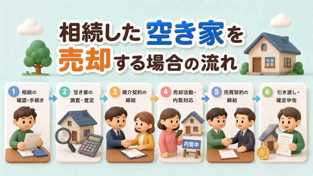 相続した空き家を売却する場合の流れ