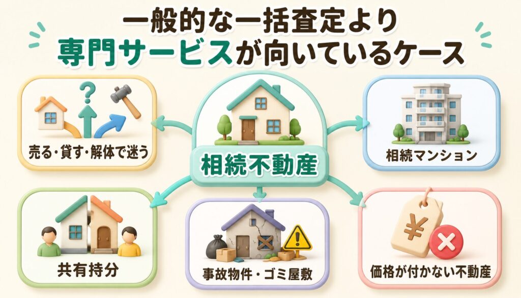 一般的な一括査定より専門サービスが向いているケース
